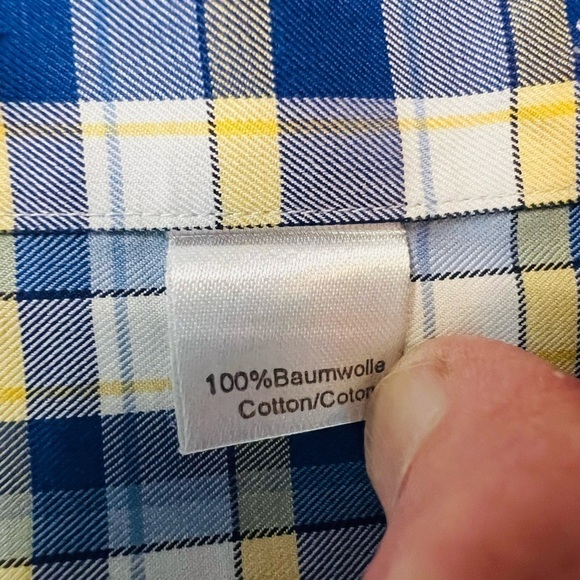 LEDBURY MENS LONG SLEEVE SLIM FITTED BUTTON DOWN SHIRT SIZE 15 1/2 - Picture 4 of 9